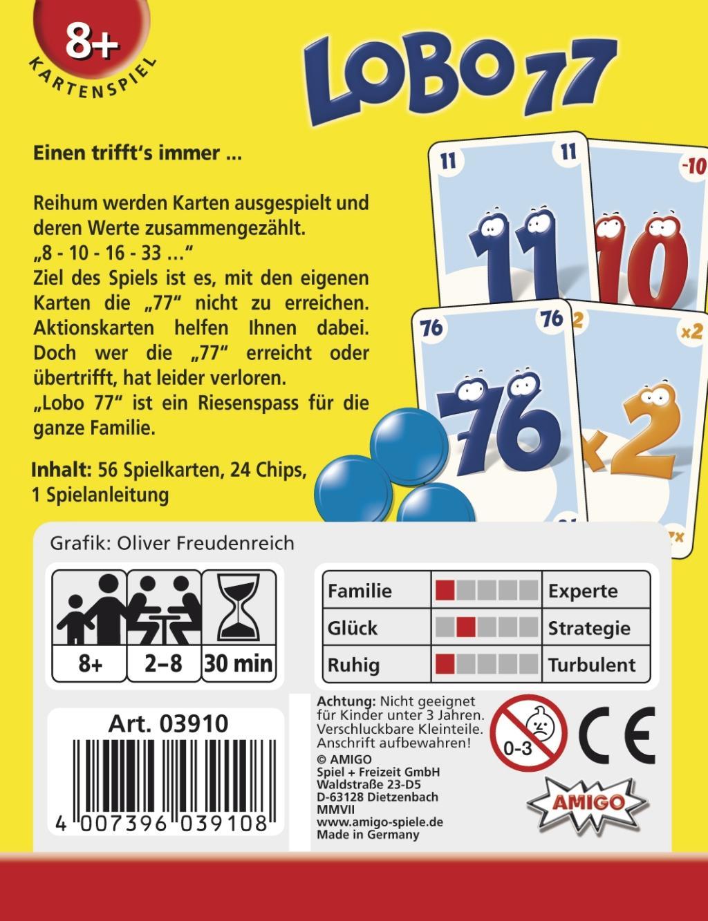 Beispielinhalt (Bild) Lobo 77. Kartenspiel