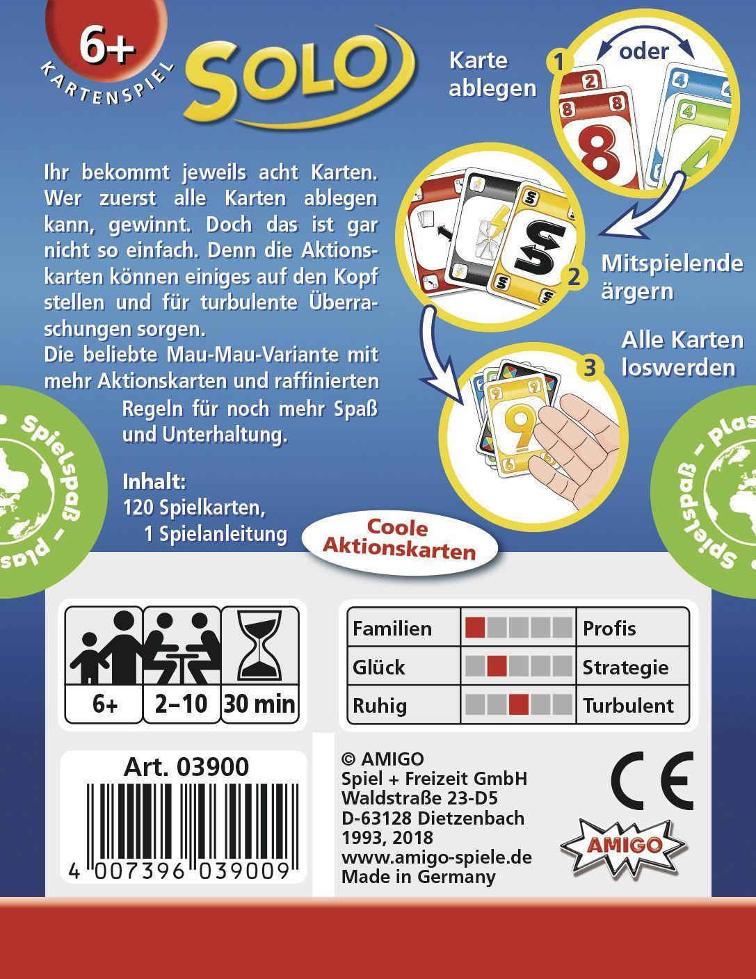 Beispielinhalt (Bild) Solo. Kartenspiel