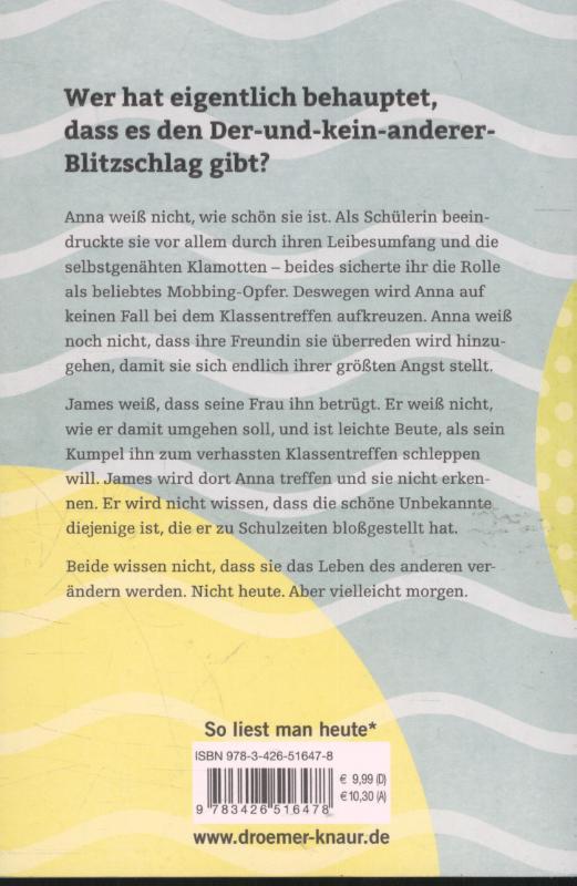 Rückseitencover Vielleicht mag ich dich morgen