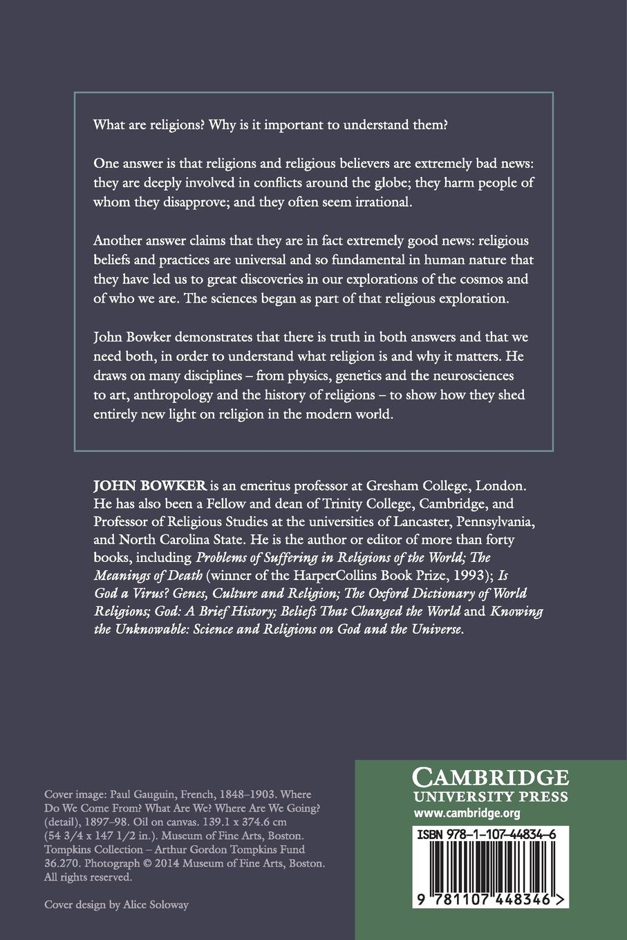 Rückseitencover Why Religions Matter