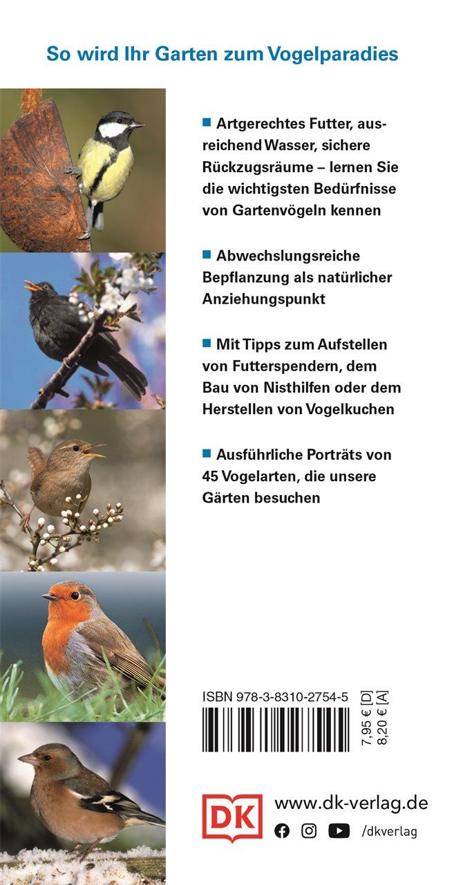 Rückseitencover Gartenvögel beobachten und bestimmen