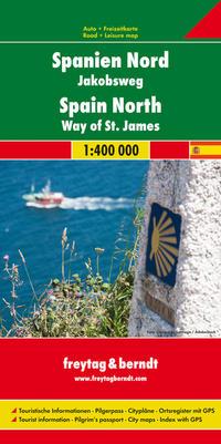 Vorderes Coverbild Spanien - Jakobsweg, Autokarte 1:400.000