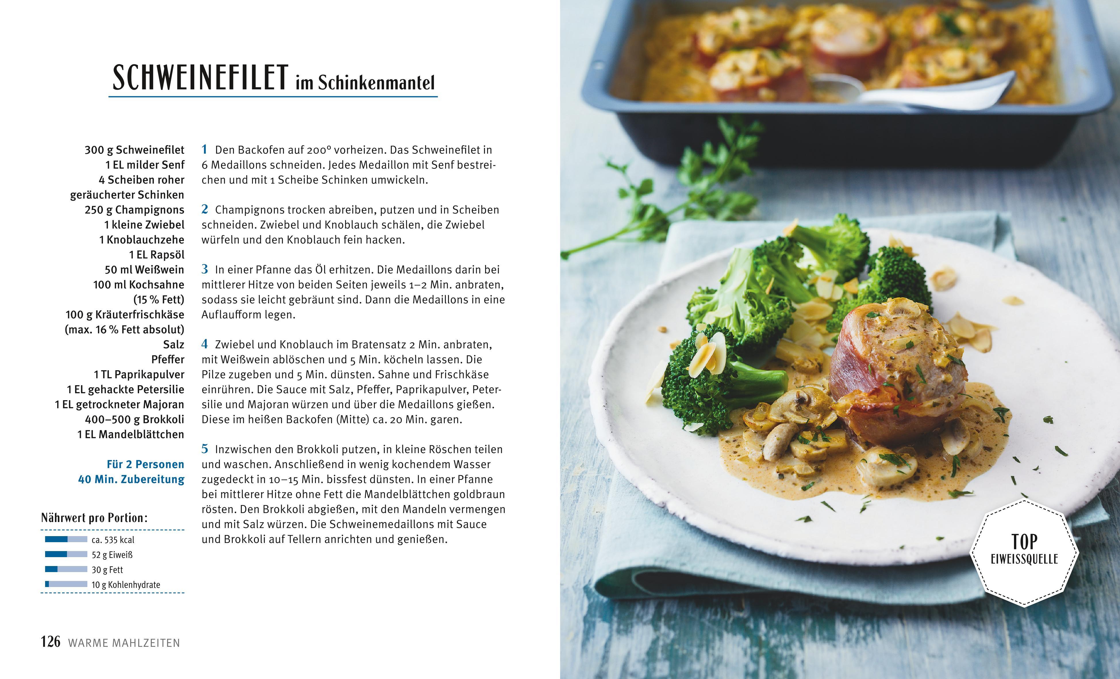 Beispielinhalt (Bild) Diabetes-Kochbuch