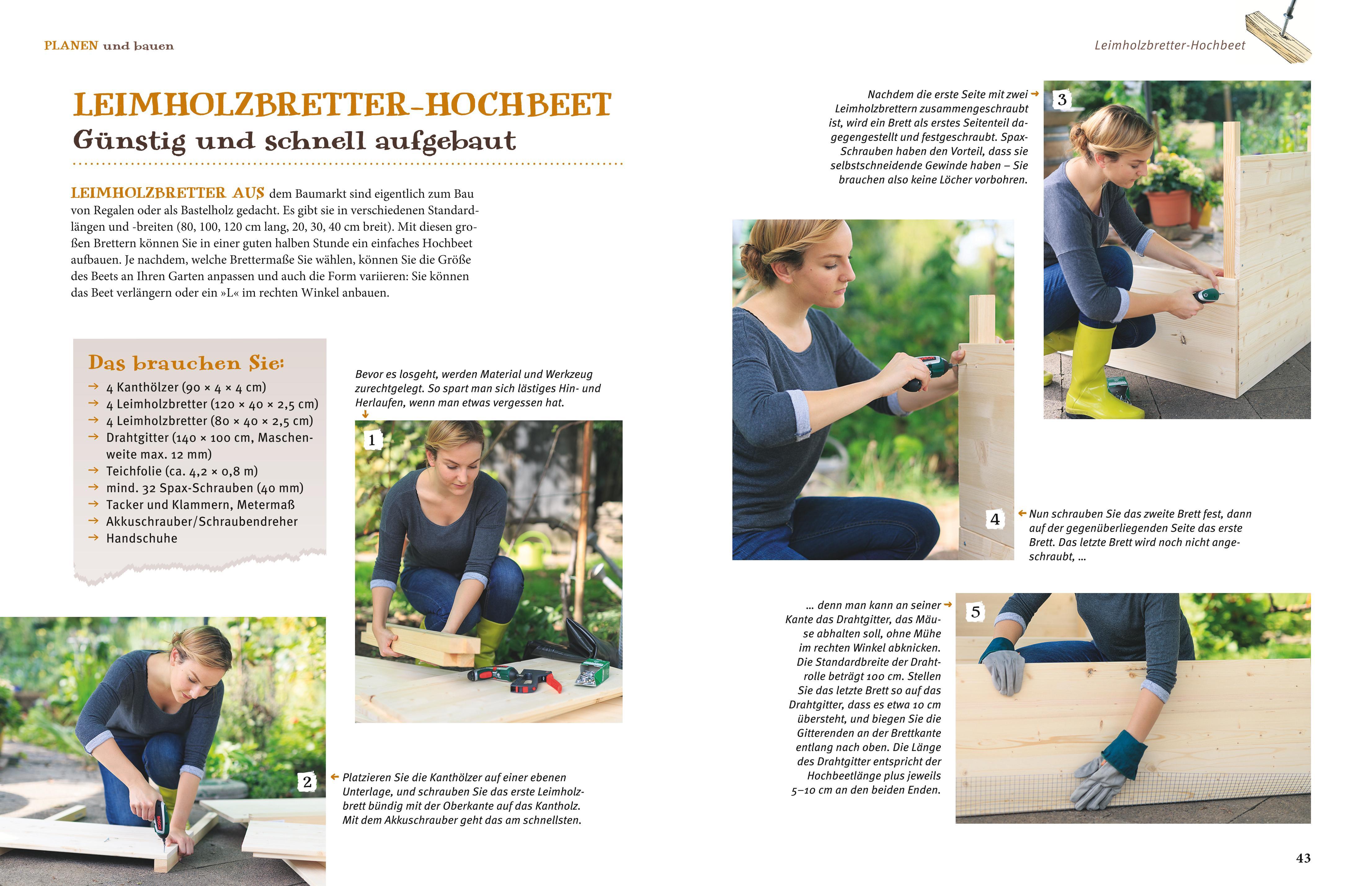 Beispielinhalt (Bild) Gärtnern mit dem Hochbeet