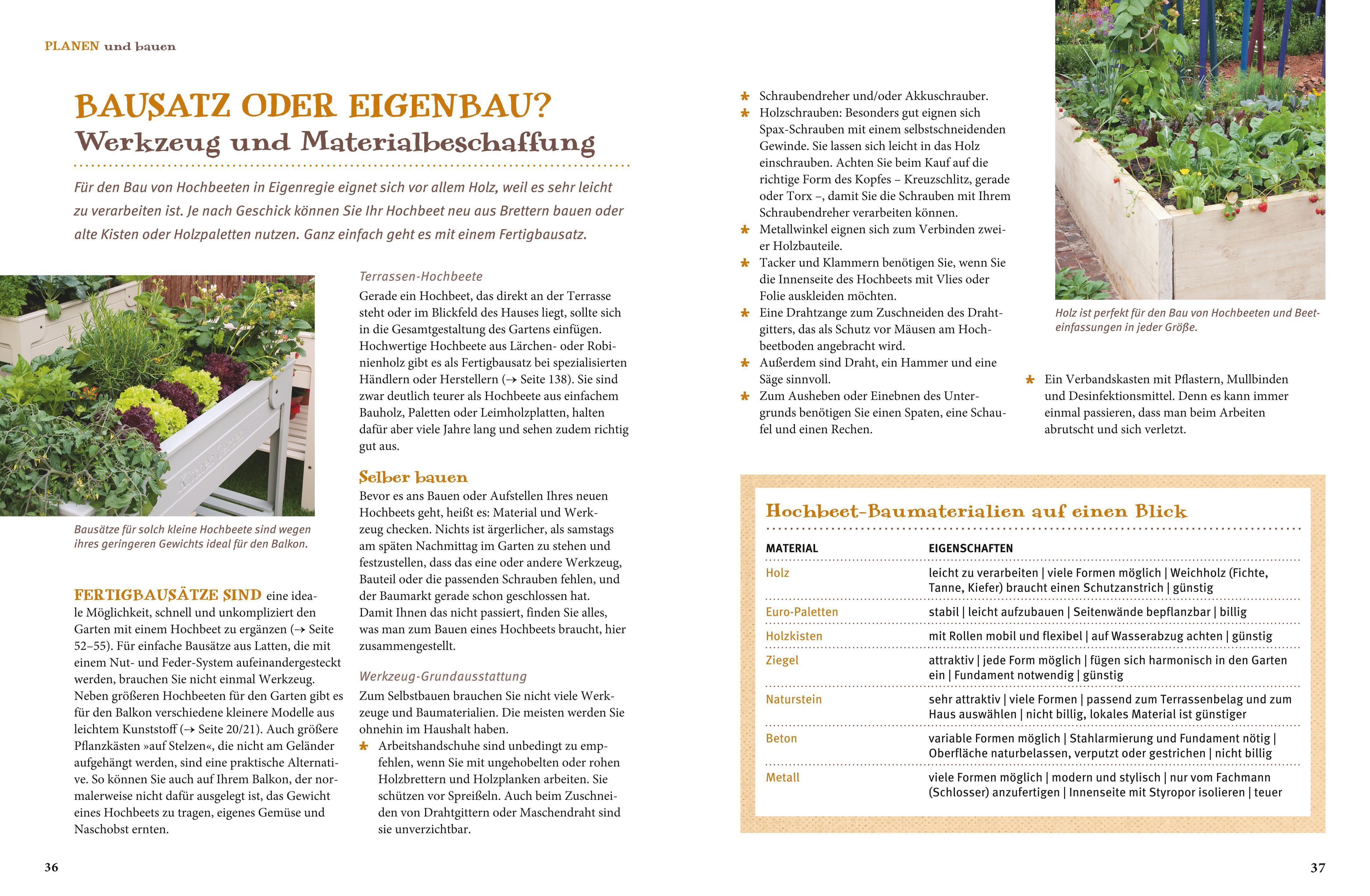 Beispielinhalt (Bild) Gärtnern mit dem Hochbeet