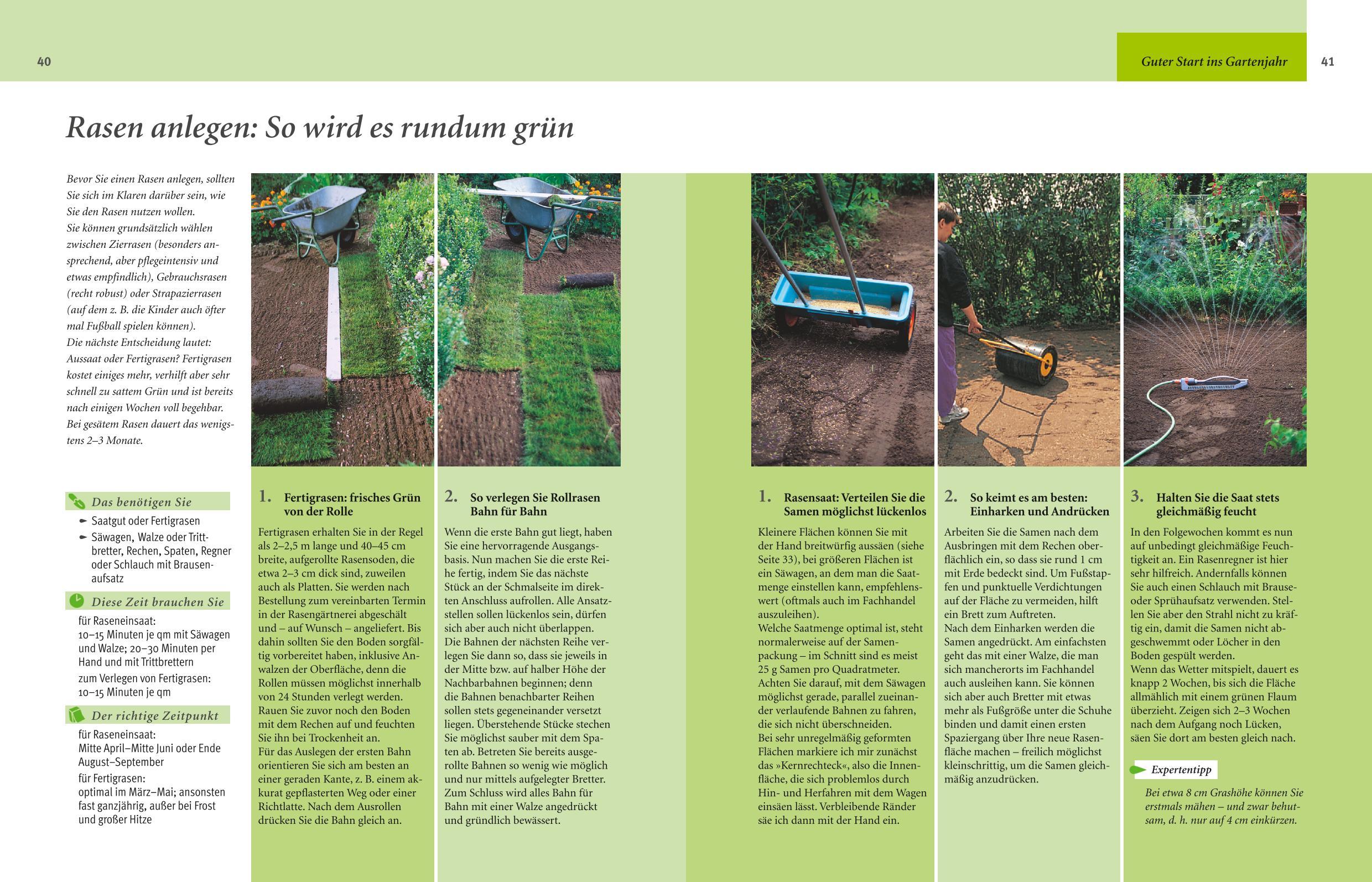 Beispielinhalt (Bild) Gartenjahr für Einsteiger