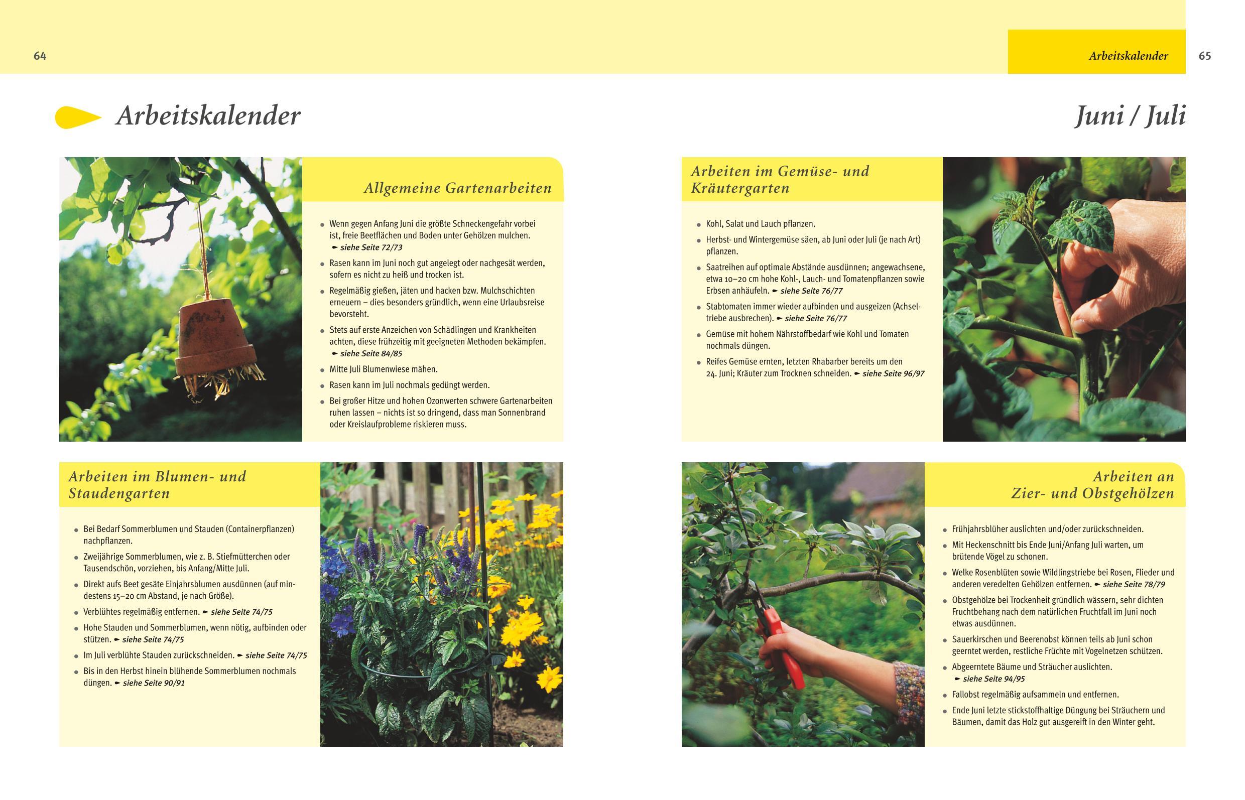 Beispielinhalt (Bild) Gartenjahr für Einsteiger
