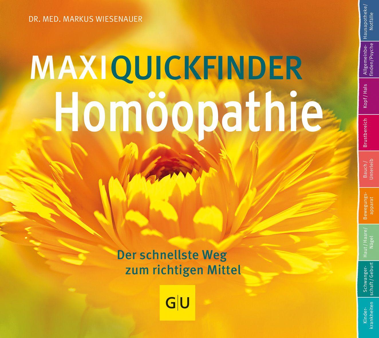 Vorderes Coverbild MaxiQuickfinder Homöopathie
