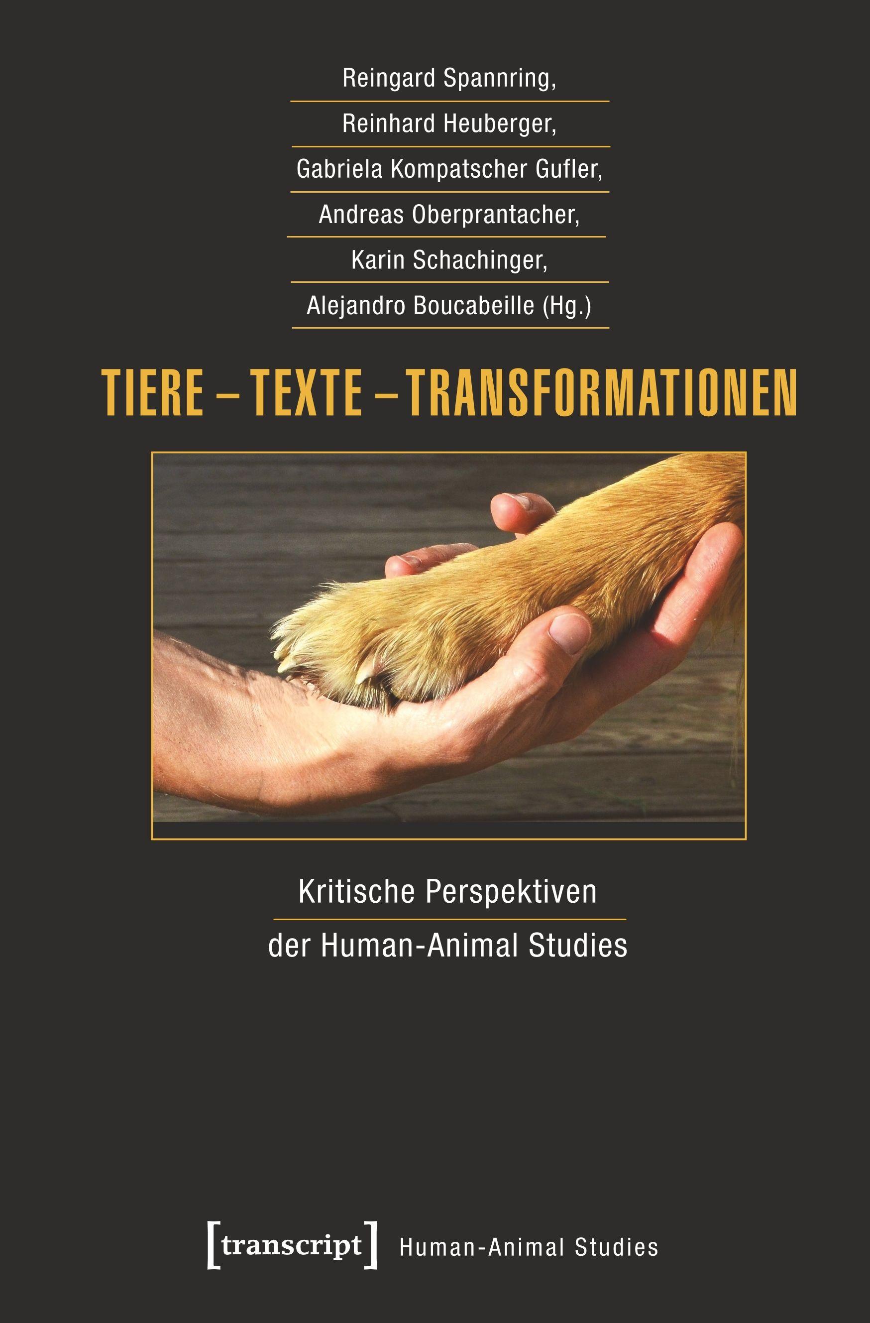Vorderes Coverbild Tiere - Texte - Transformationen