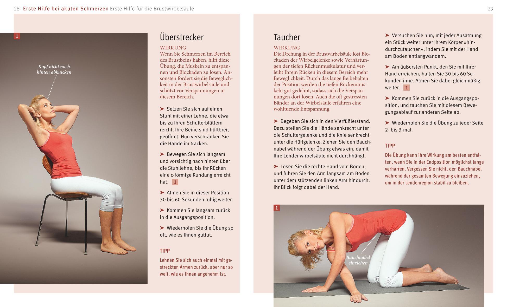 Beispielinhalt (Bild) Rücken-Akut-Training (mit DVD)