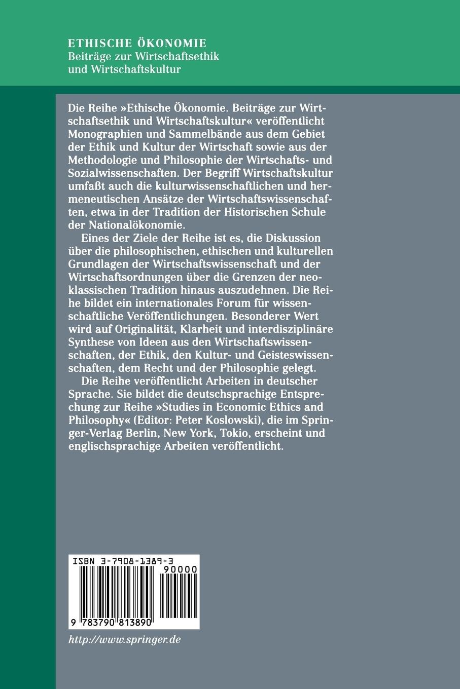 Rückseitencover Wirtschaftsethik