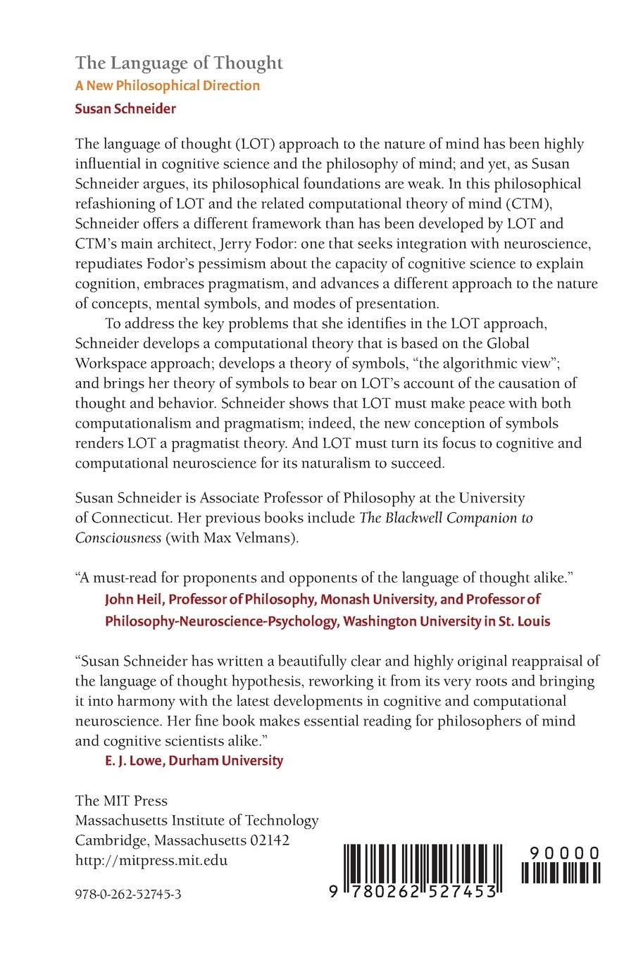 Rückseitencover The Language of Thought