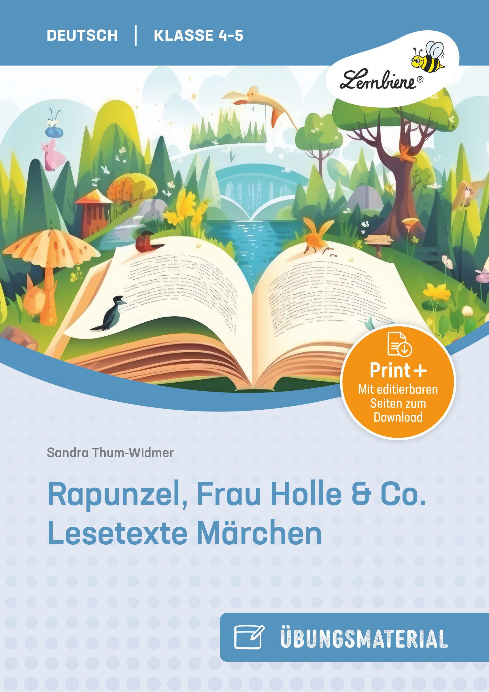 Vorderes Coverbild Rapunzel, Frau Holle & Co. Lesetexte Märchen