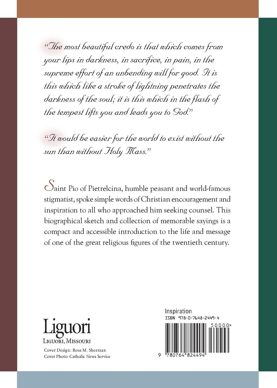 Rückseitencover Padre Pio: In My Own Words