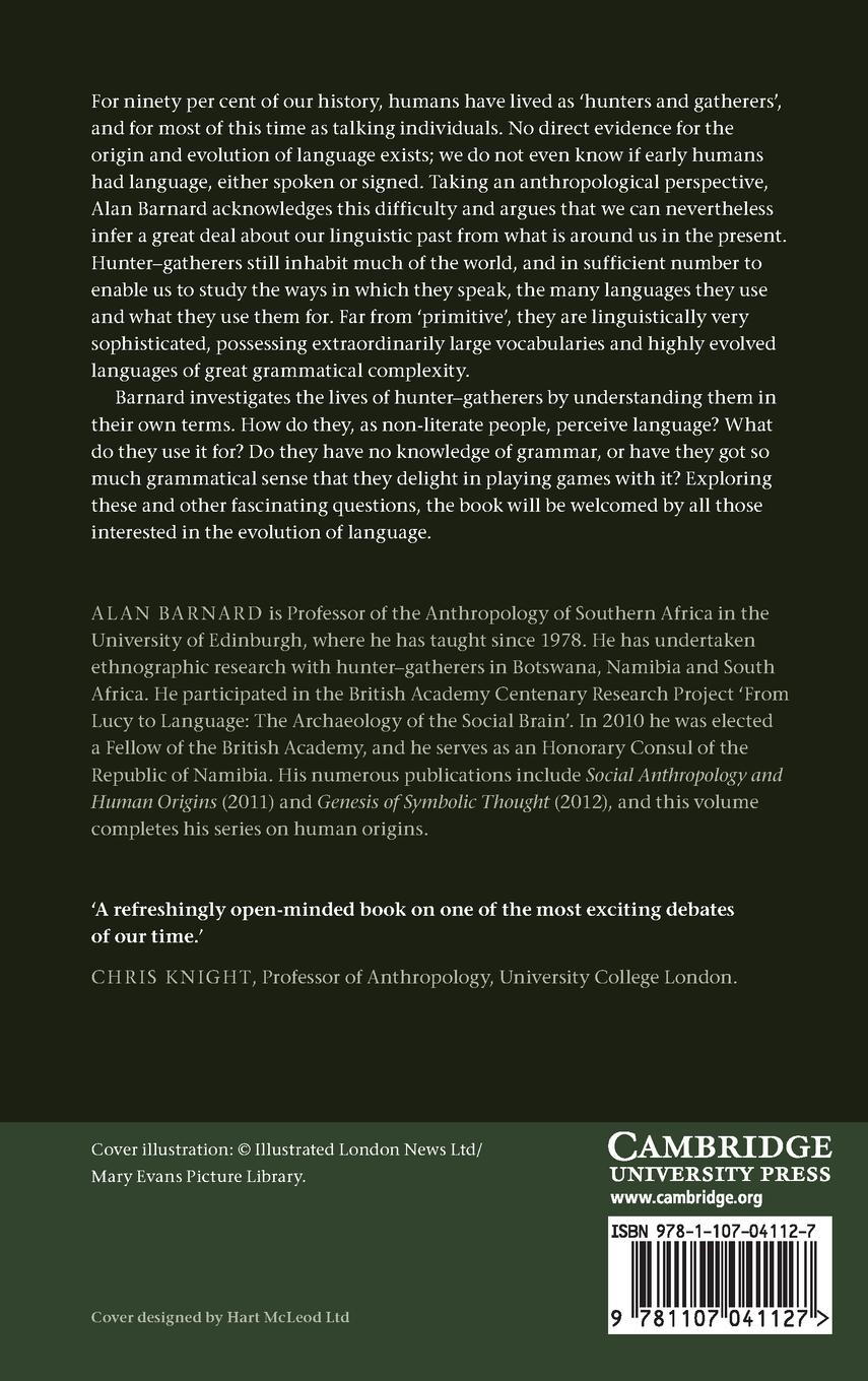 Rückseitencover Language in Prehistory