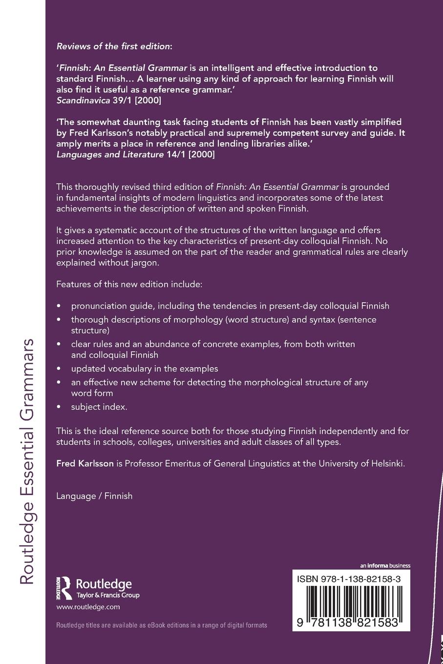 Rückseitencover Finnish