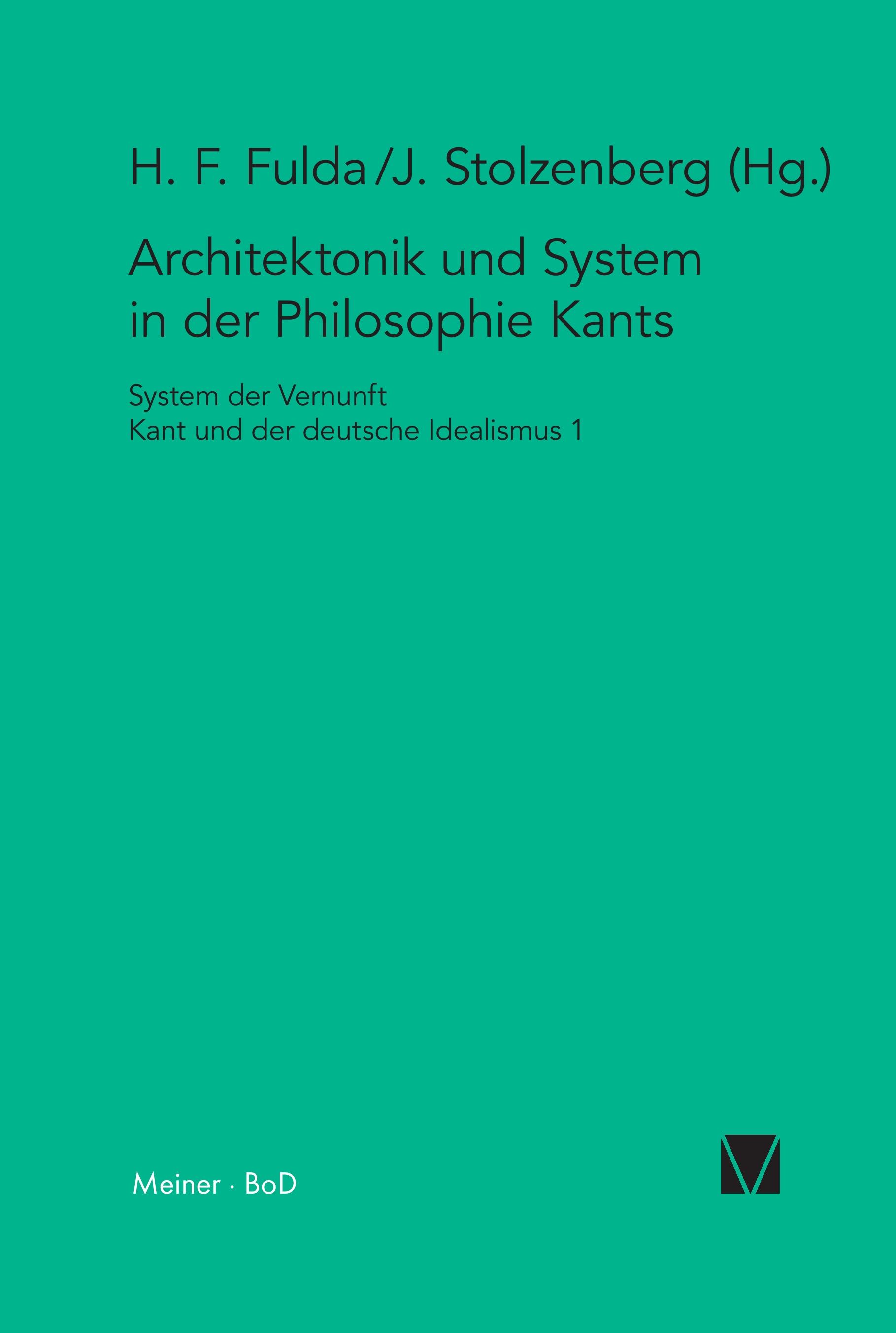Vorderes Coverbild Architektonik und System in der Philosophie Kants