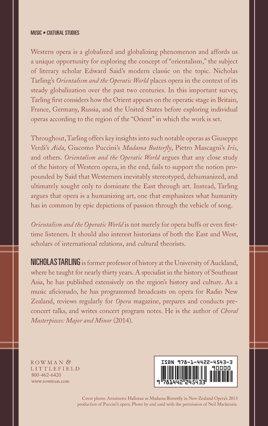 Rückseitencover Orientalism and the Operatic World