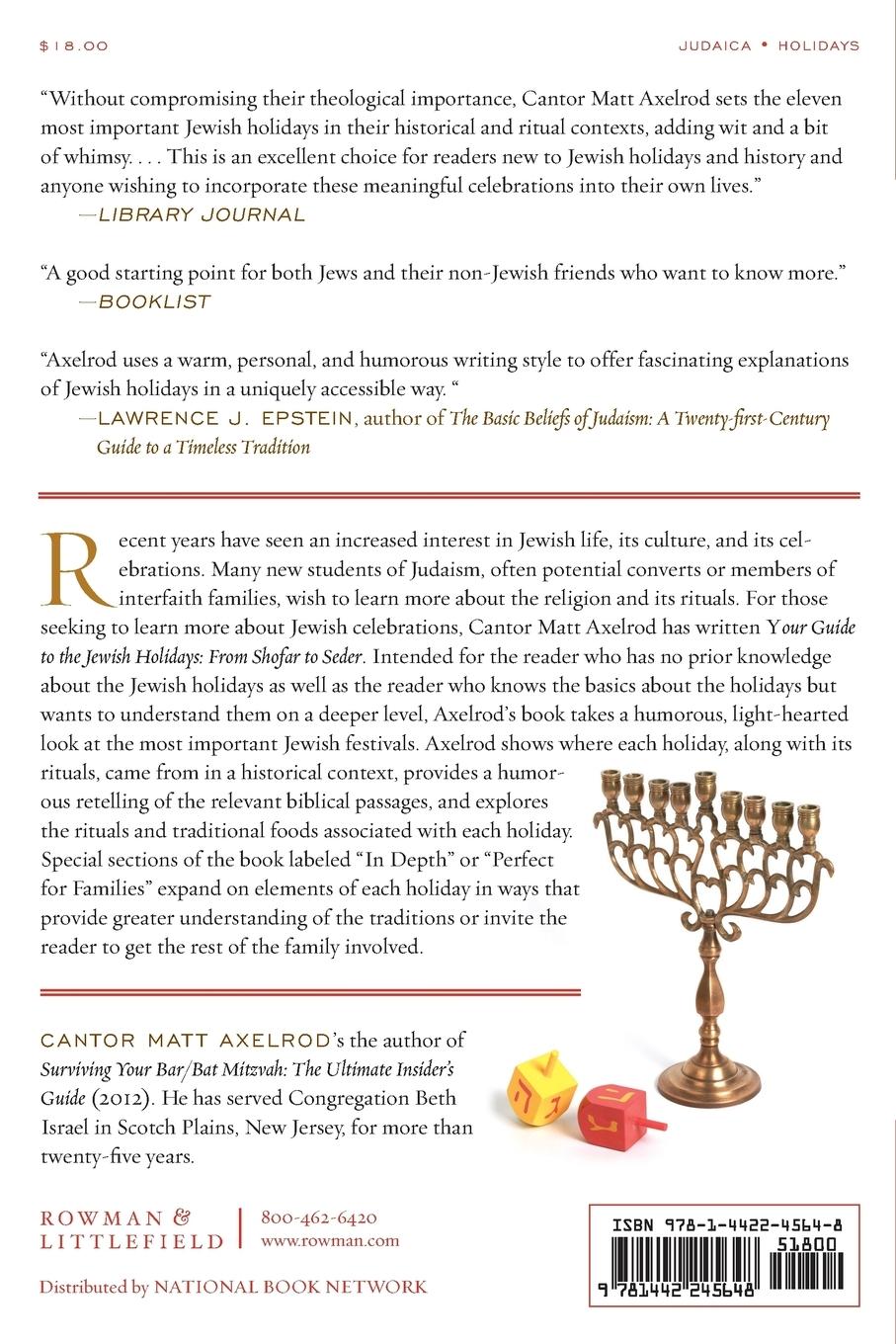 Rückseitencover Your Guide to the Jewish Holidays