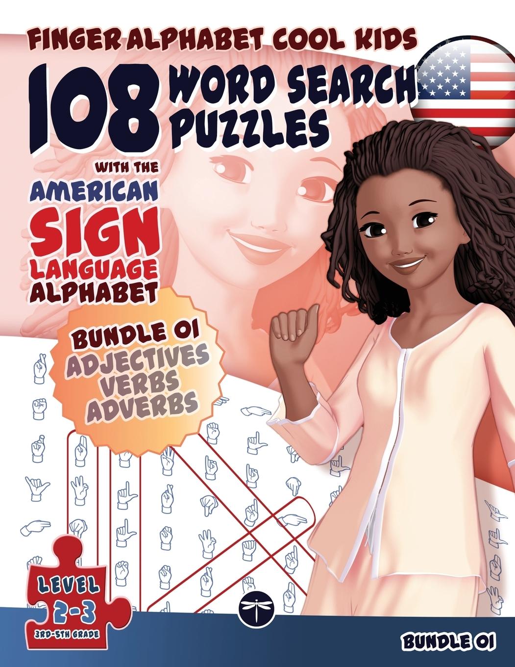 Vorderes Coverbild 108 Word Search Puzzles with The American Sign Language Alphabet