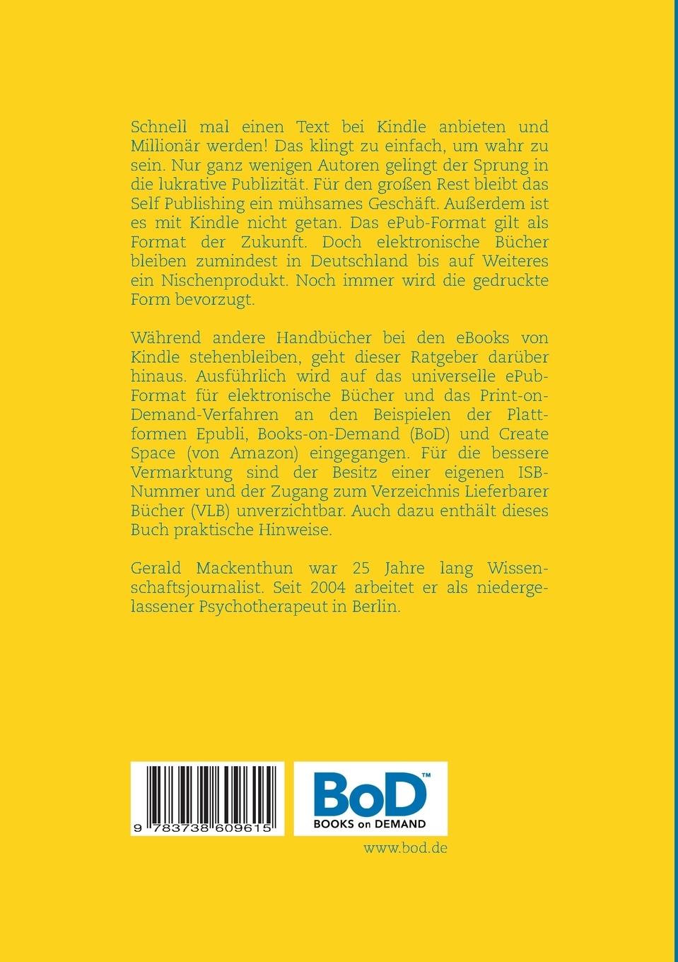 Rückseitencover Self-Publishing