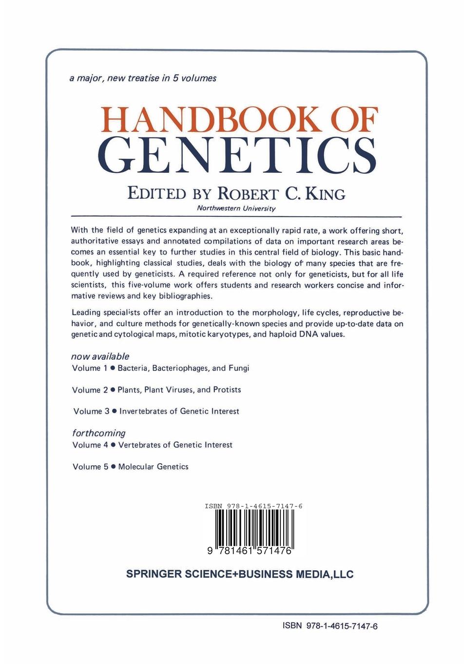 Rückseitencover Invertebrates of Genetic Interest