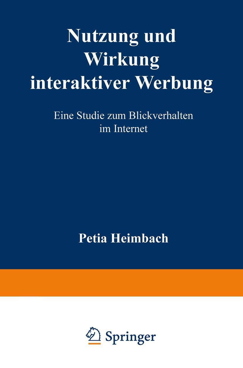 Vorderes Coverbild Nutzung und Wirkung interaktiver Werbung