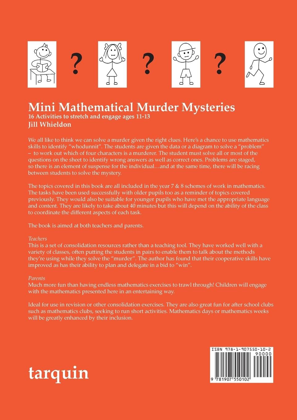 Rückseitencover Mini Mathematical Murder Mysteries