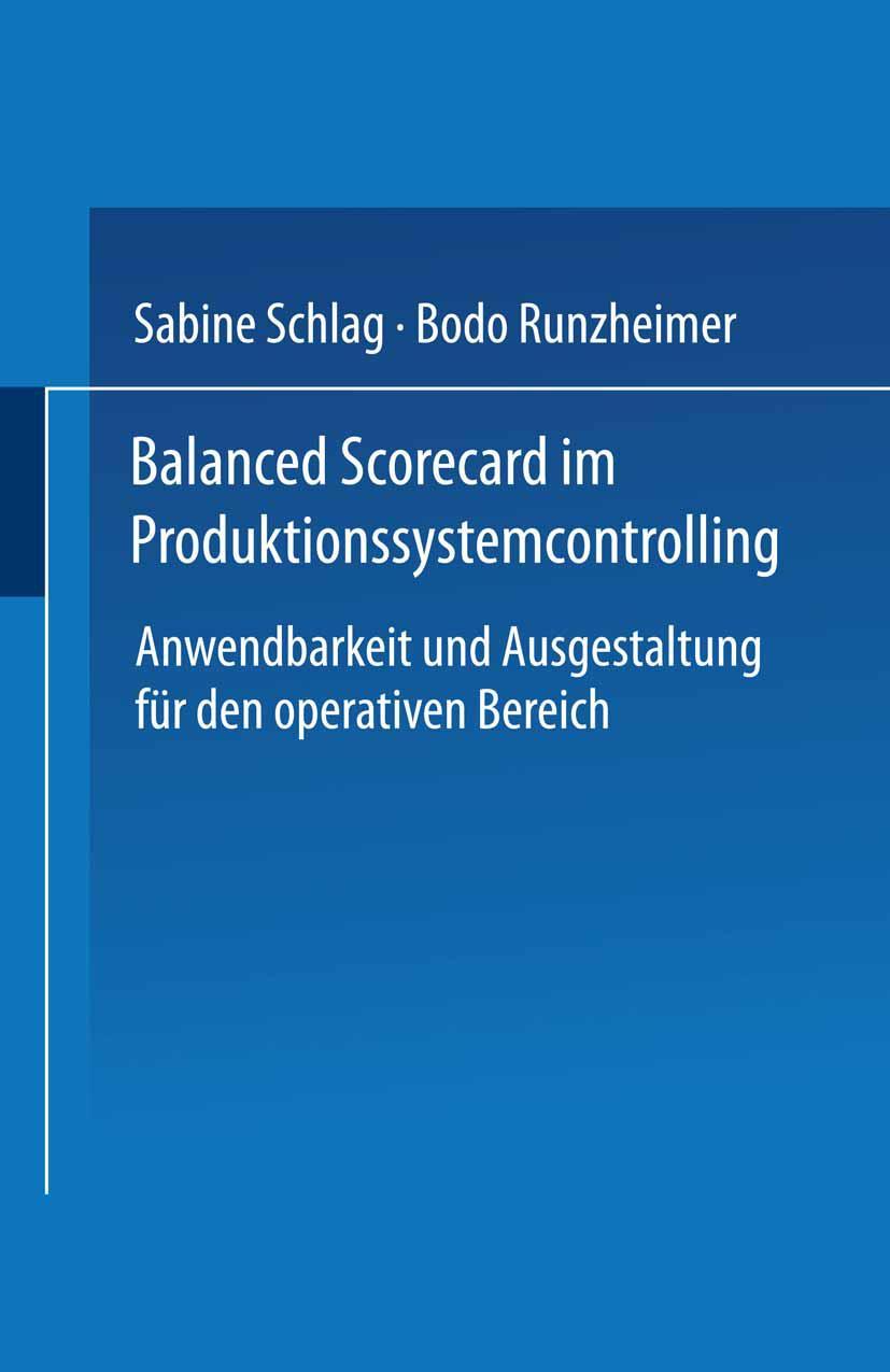 Vorderes Coverbild Balanced Scorecard im Produktionssystemcontrolling