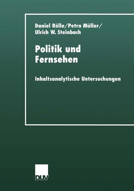 Vorderes Coverbild Politik und Fernsehen