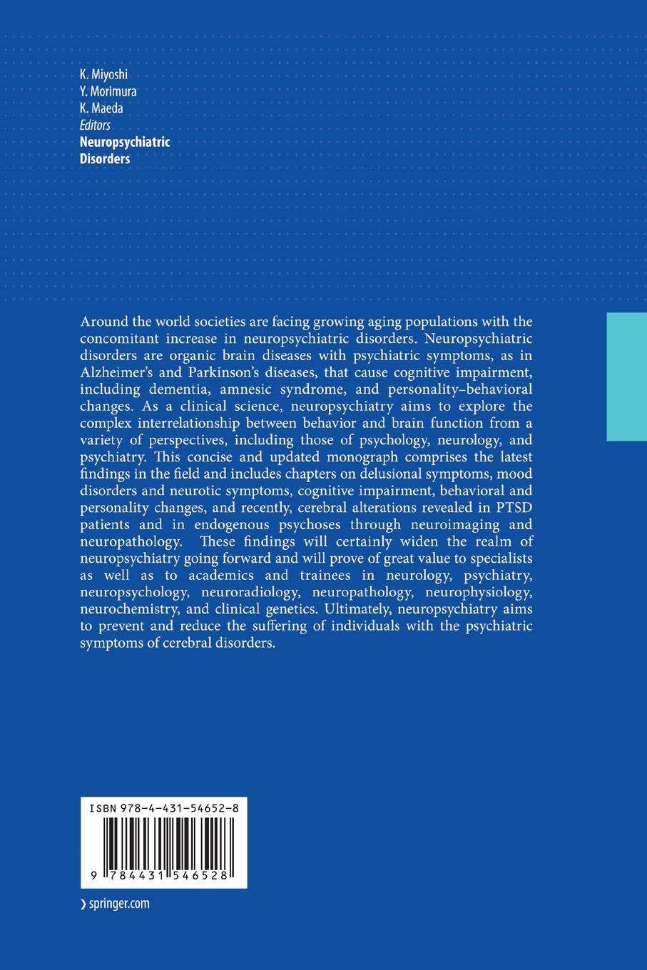 Rückseitencover Neuropsychiatric Disorders
