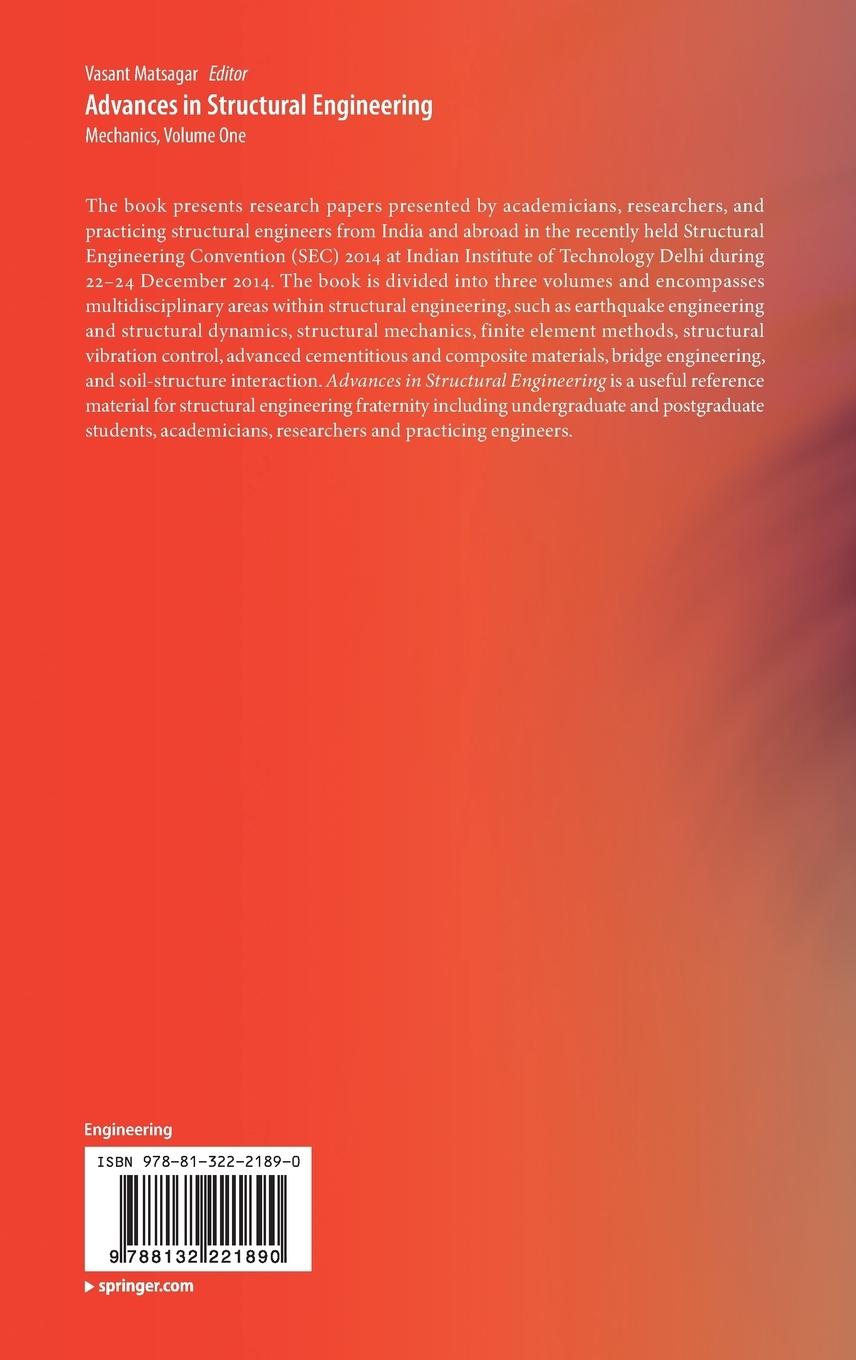 Rückseitencover Advances in Structural Engineering