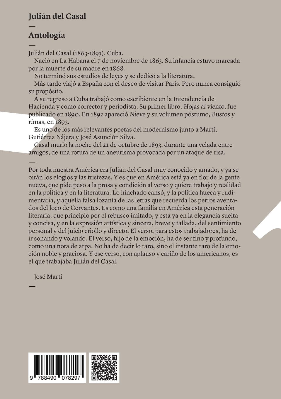 Rückseitencover Antología