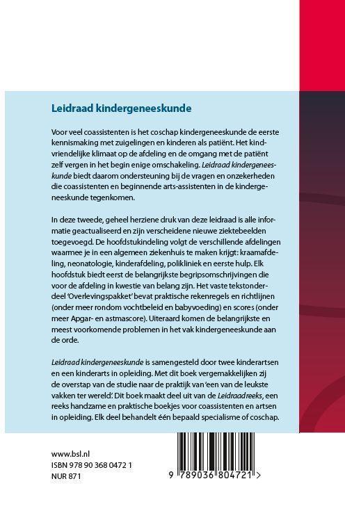 Rückseitencover Leidraad kindergeneeskunde