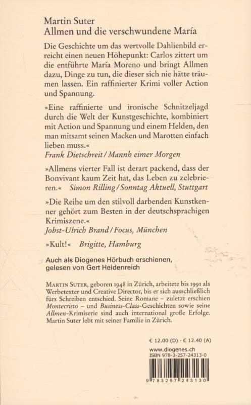 Rückseitencover Allmen und die verschwundene María