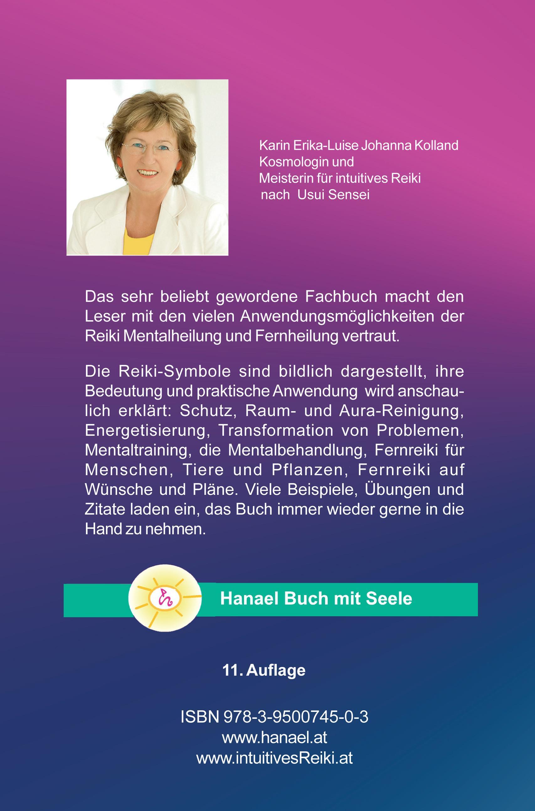 Rückseitencover Intuitives Reiki nach Sensei Mikaomi Usui. Der 2. Grad