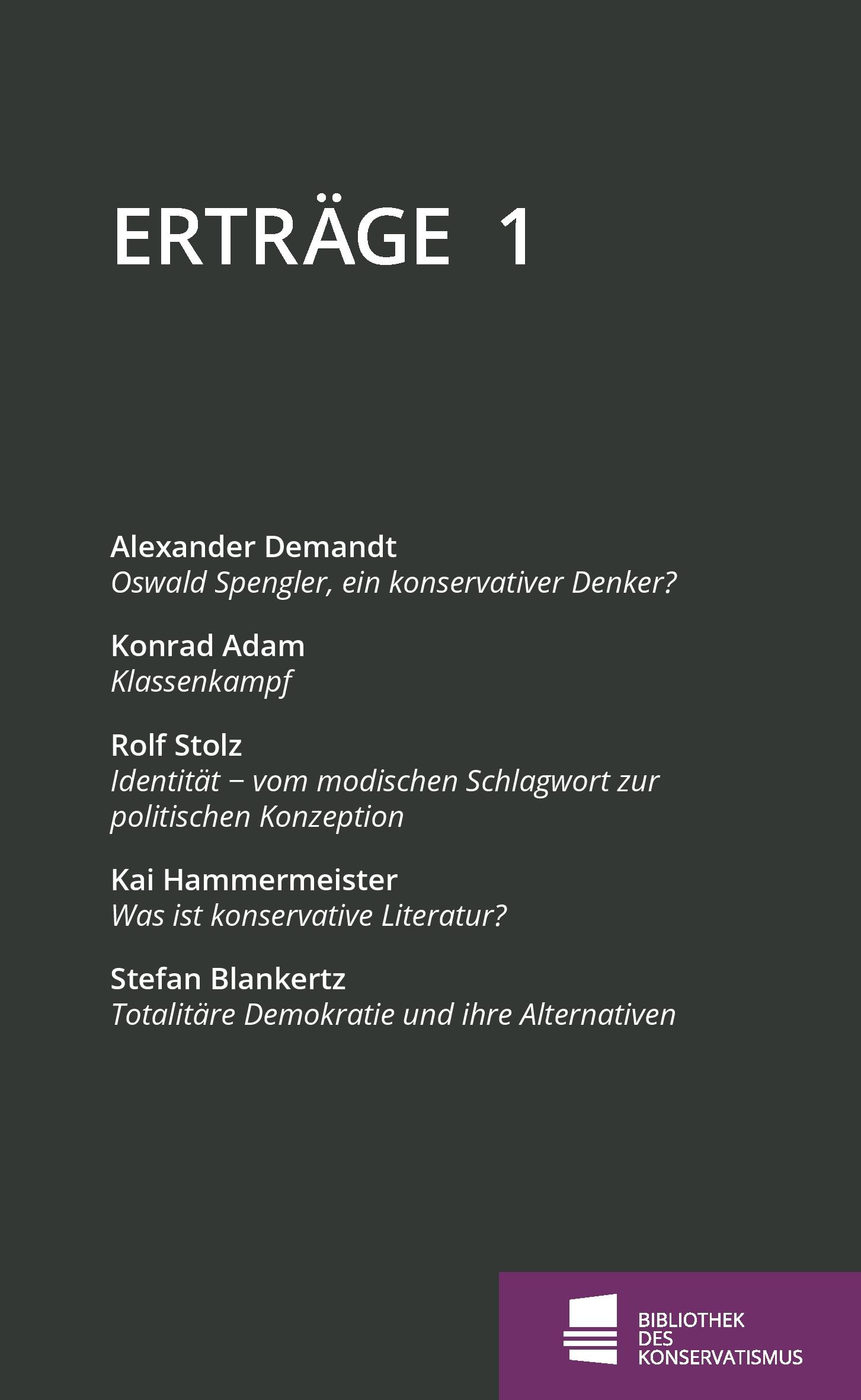 Vorderes Coverbild Erträge