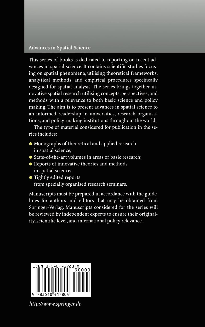 Rückseitencover Regional Science in Business