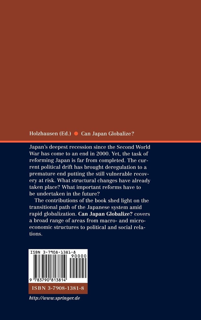 Rückseitencover Can Japan Globalize?