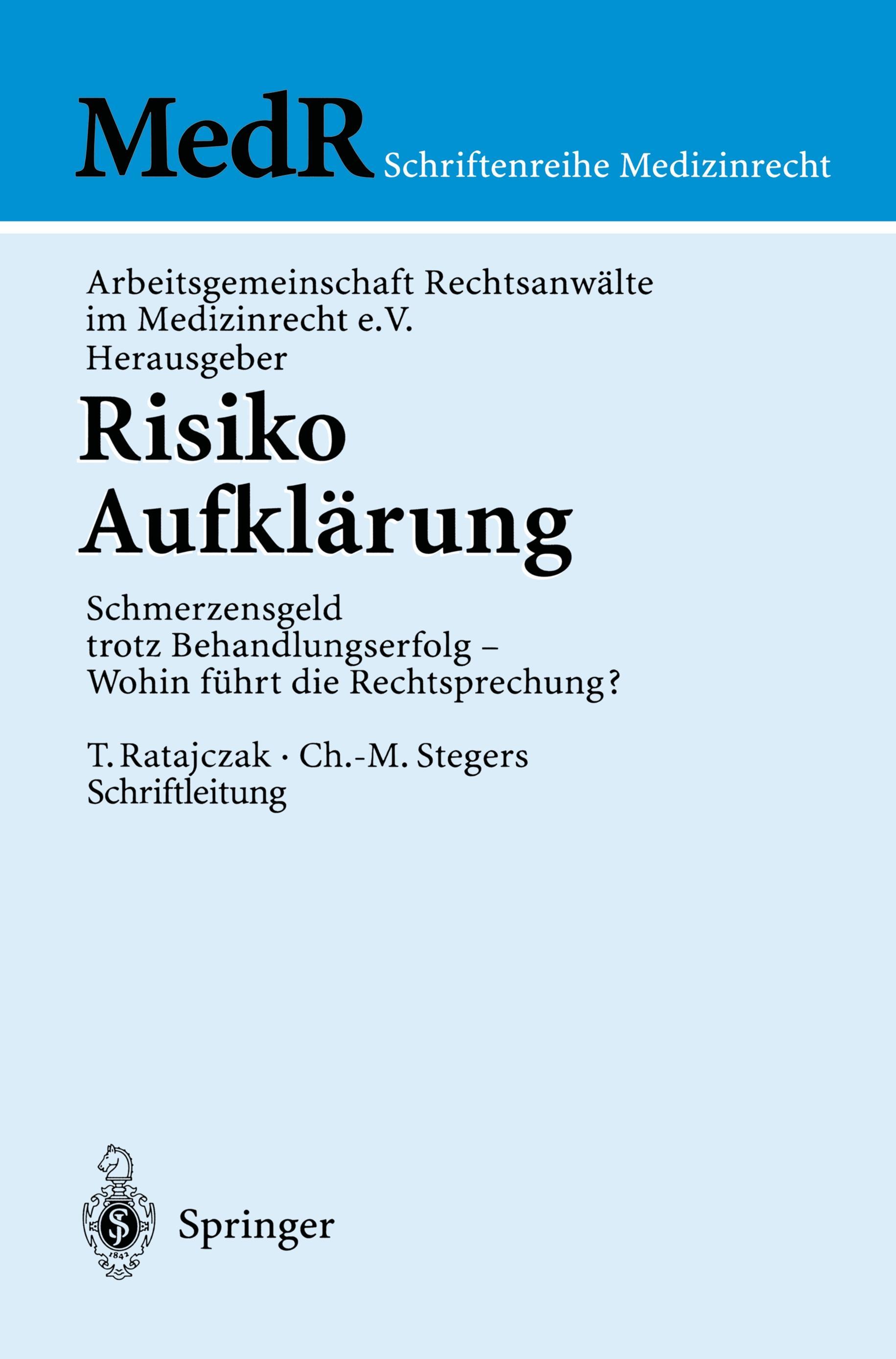 Vorderes Coverbild Risiko Aufklärung