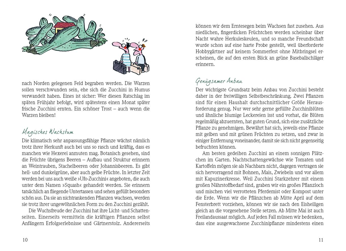 Beispielinhalt (Bild) Zucchini - Ein Erste-Hilfe-Handbuch für die Ernteschwemme