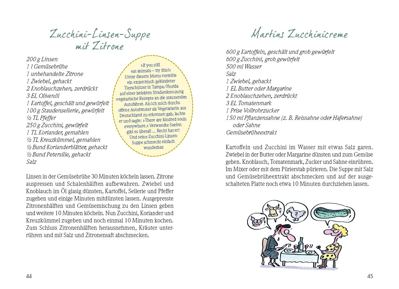 Beispielinhalt (Bild) Zucchini - Ein Erste-Hilfe-Handbuch für die Ernteschwemme