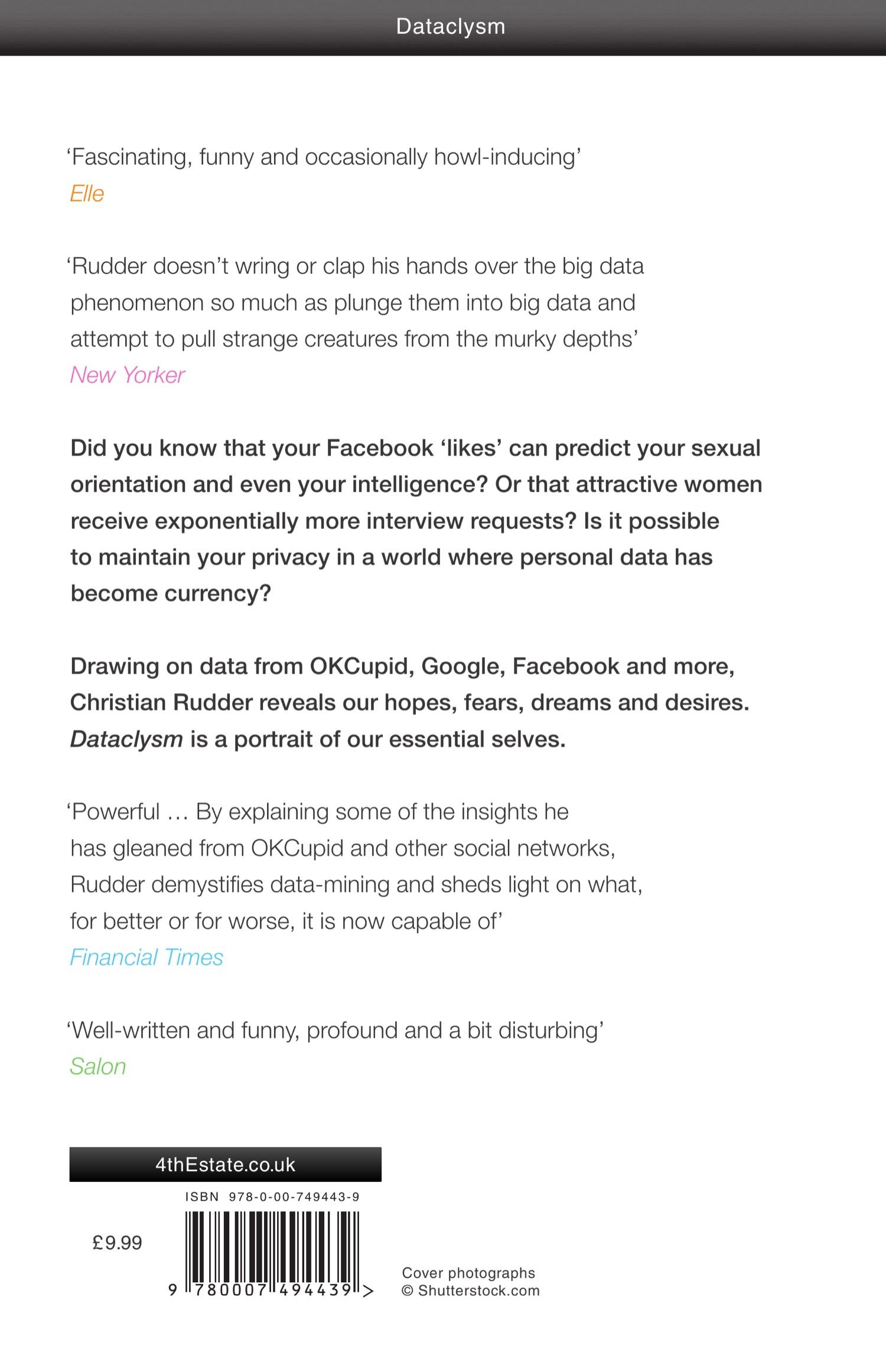 Rückseitencover Dataclysm