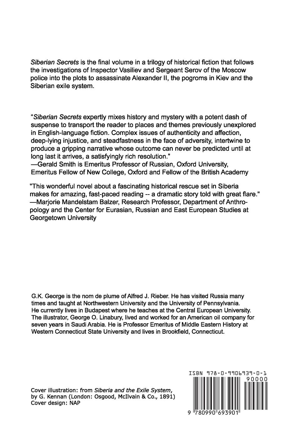 Rückseitencover SIBERIAN SECRETS