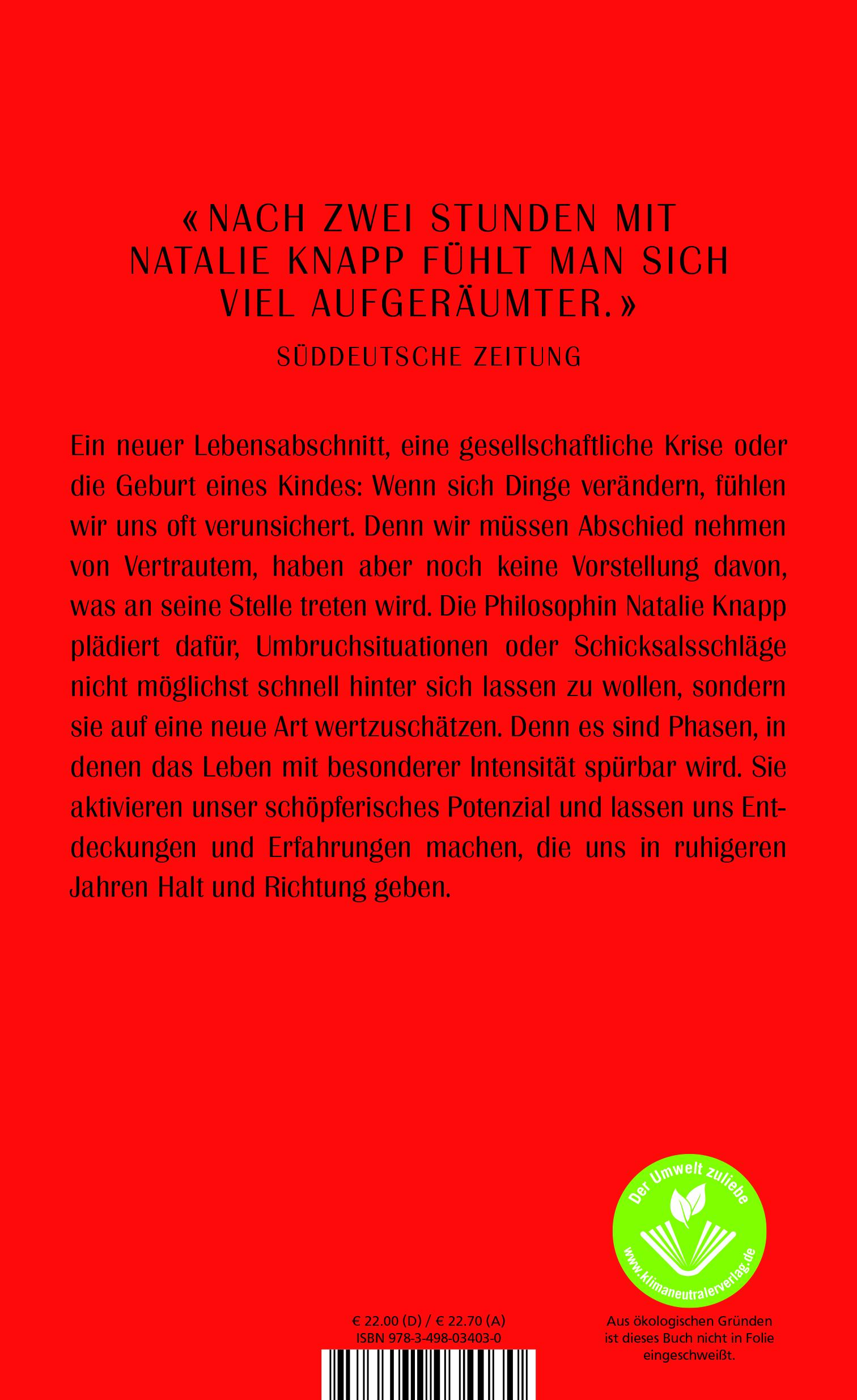 Rückseitencover Der unendliche Augenblick