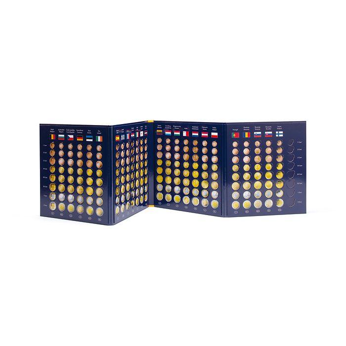 Beispielinhalt (Bild) Münzalbum PRESSO Euro Coin Collection, für 26 Euro-Kursmünzensätze