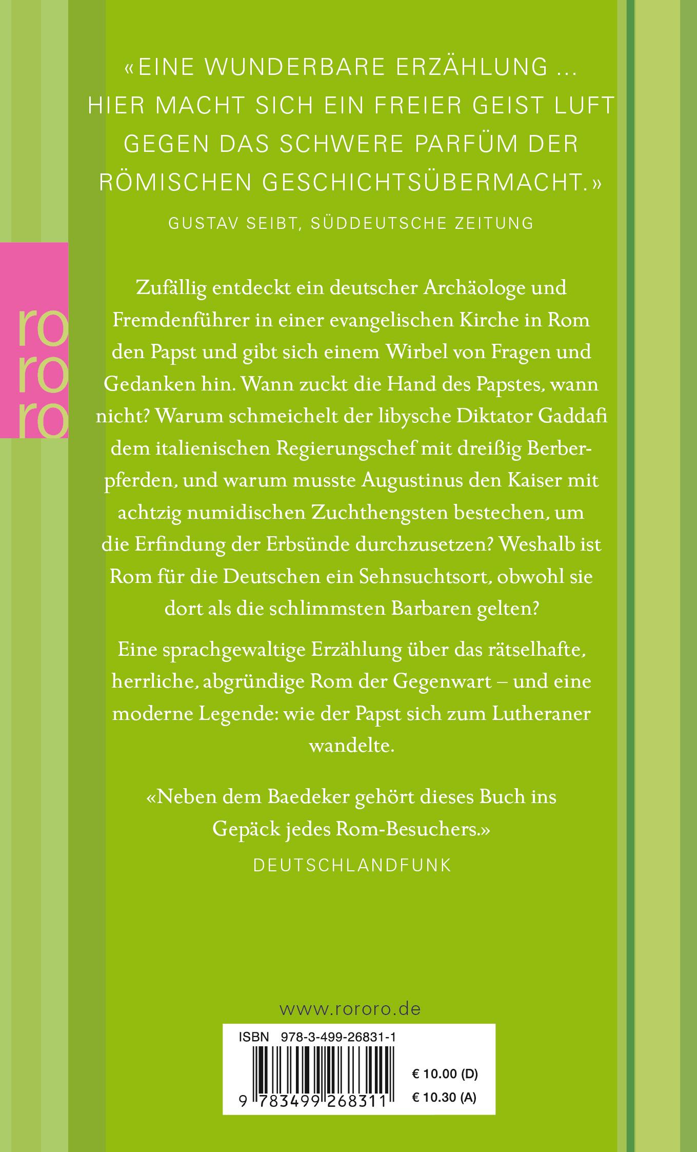 Rückseitencover Die linke Hand des Papstes