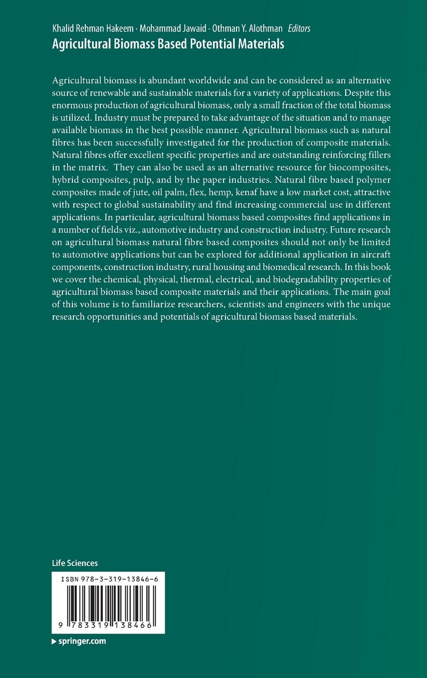Rückseitencover Agricultural Biomass Based Potential Materials