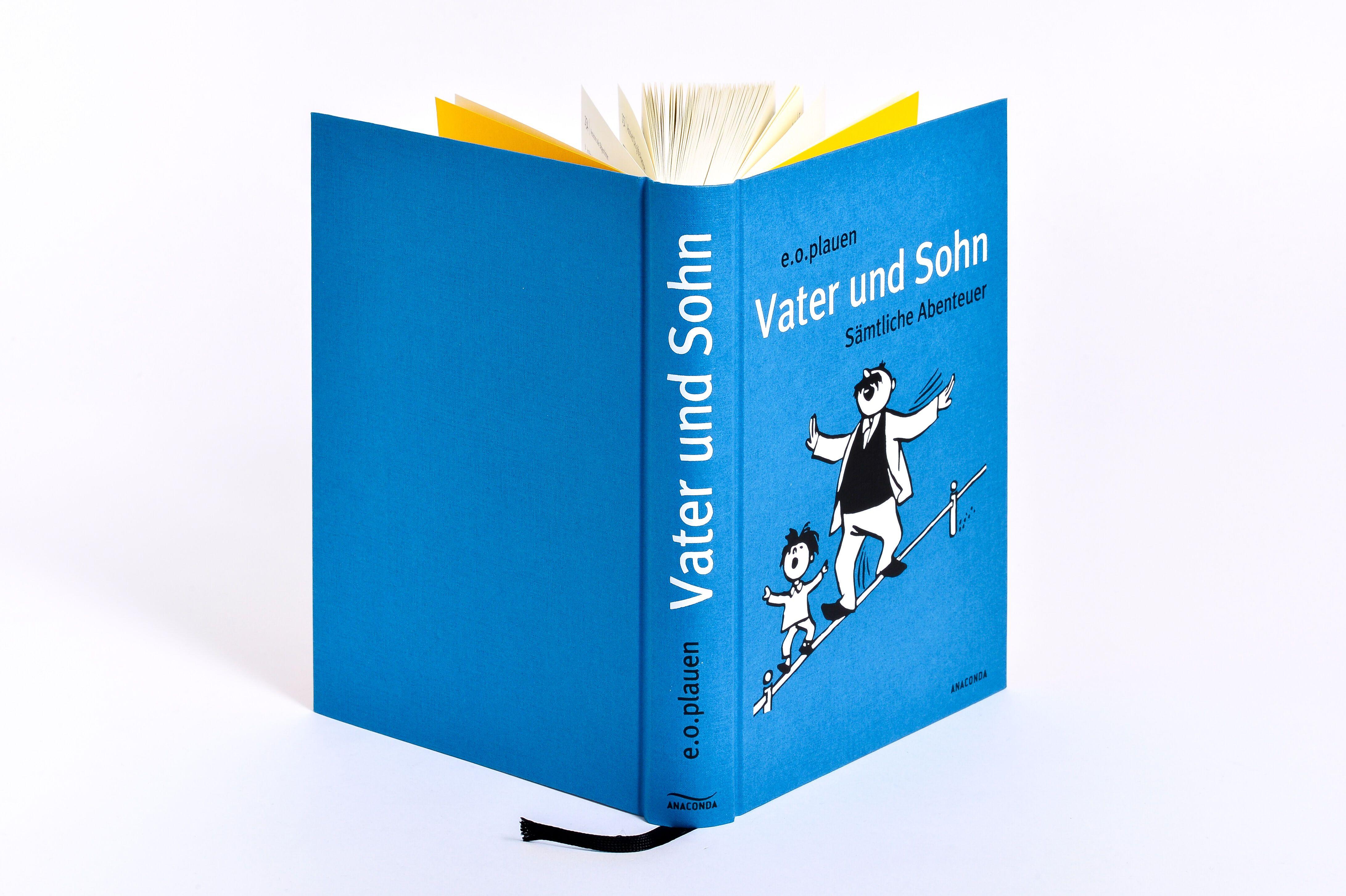 Beispielinhalt (Bild) Vater und Sohn (Iris®-LEINEN mit Schmuckprägung)