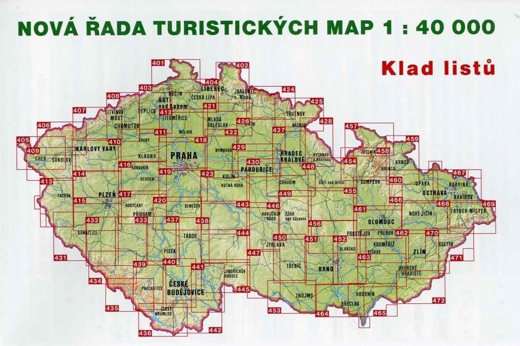 Beispielinhalt (Bild) Wanderkarte Tschechien Jizerske hory, Frydlantsko 1 : 40 00